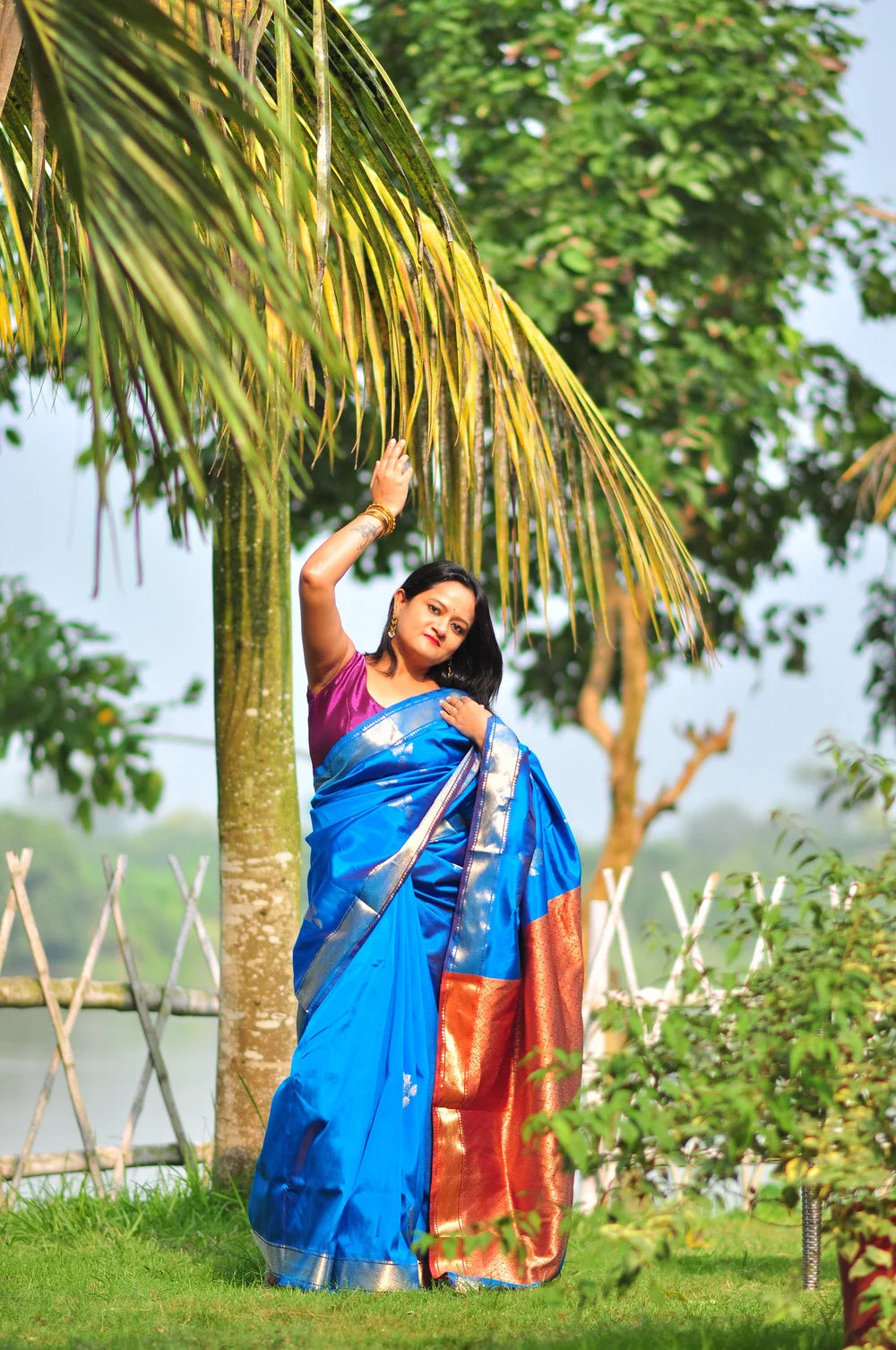 Nila – Murshidabad Garod Golap (Silk Mark Certified)