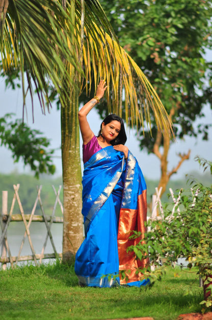 Nila – Murshidabad Garod Golap (Silk Mark Certified)