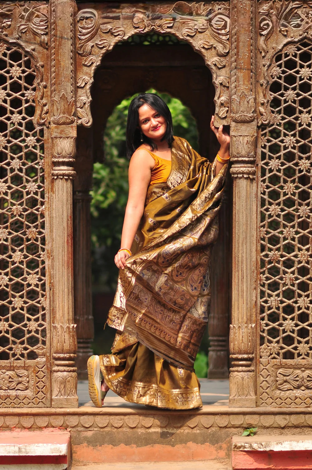 Rajmohini – Swarnochari - Murshidabad Pure Silk (Silk Mark Certified)