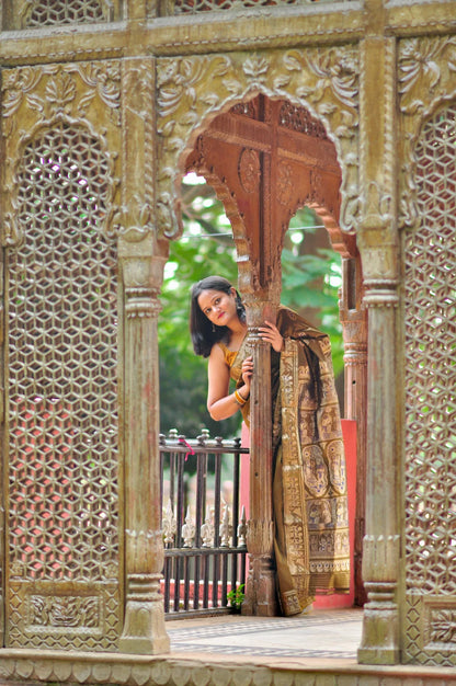 Rajmohini – Swarnochari - Murshidabad Pure Silk (Silk Mark Certified)