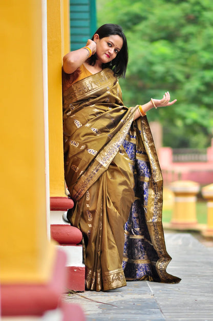 Rajmohini – Swarnochari - Murshidabad Pure Silk (Silk Mark Certified)