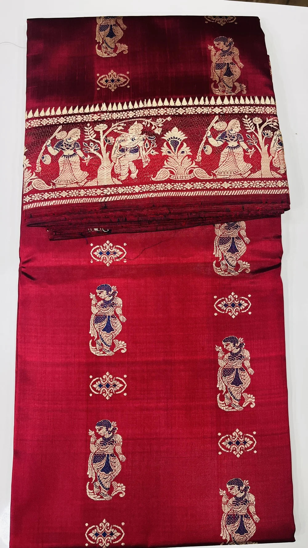 Rupali – Pure Murshidabad Silk Baluchori (Silk Mark Certified)