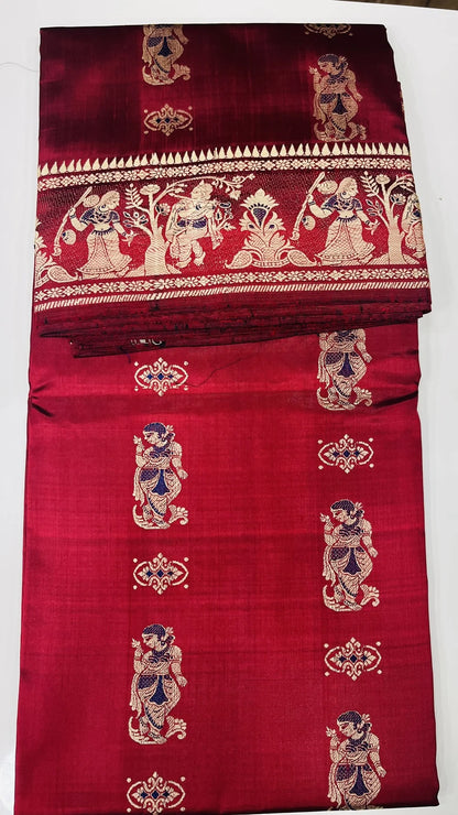 Rupali – Pure Murshidabad Silk Baluchori (Silk Mark Certified)