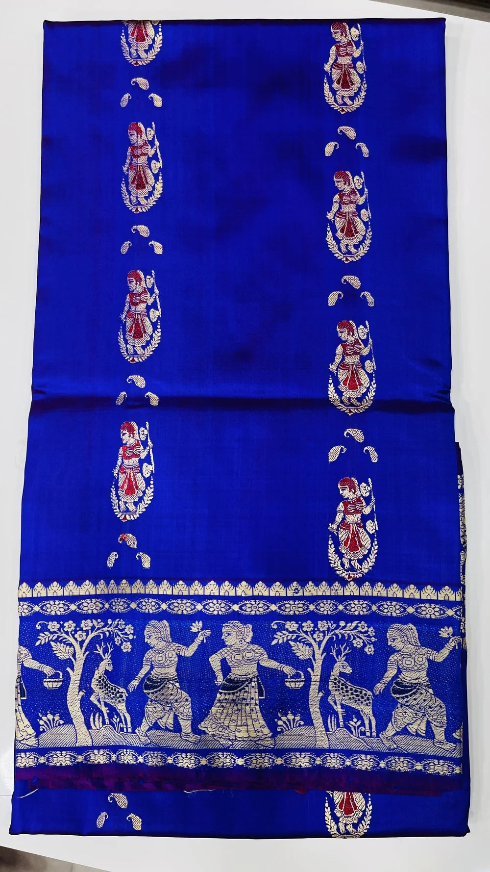 Rupali – Pure Murshidabad Silk Baluchori (Silk Mark Certified)