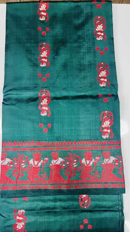 Rupali – Pure Murshidabad Silk Baluchori (Silk Mark Certified)