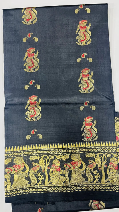 Rupali – Pure Murshidabad Silk Baluchori (Silk Mark Certified)