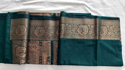 Regal Charm – Muga Katan Saree with intricate zari work with matching Blouse Piece ✨
