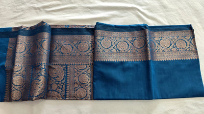 Regal Charm – Muga Katan Saree with intricate zari work with matching Blouse Piece ✨