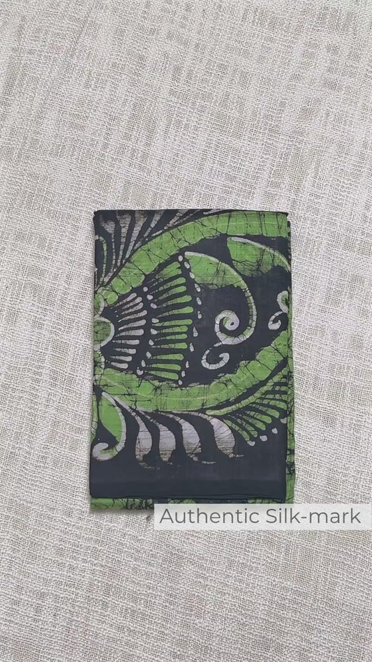 Aranya Jyoti - Hand Batik Pure Silk (with Silk Mark Certificate)