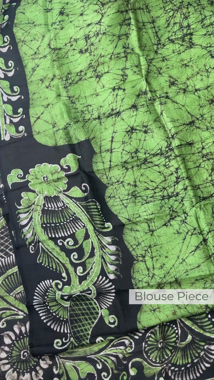 Aranya Jyoti - Hand Batik Pure Silk (with Silk Mark Certificate)