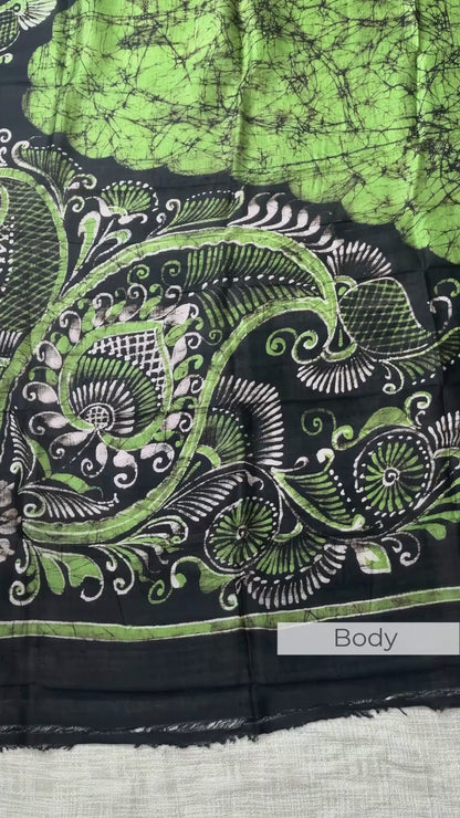 Aranya Jyoti - Hand Batik Pure Silk (with Silk Mark Certificate)